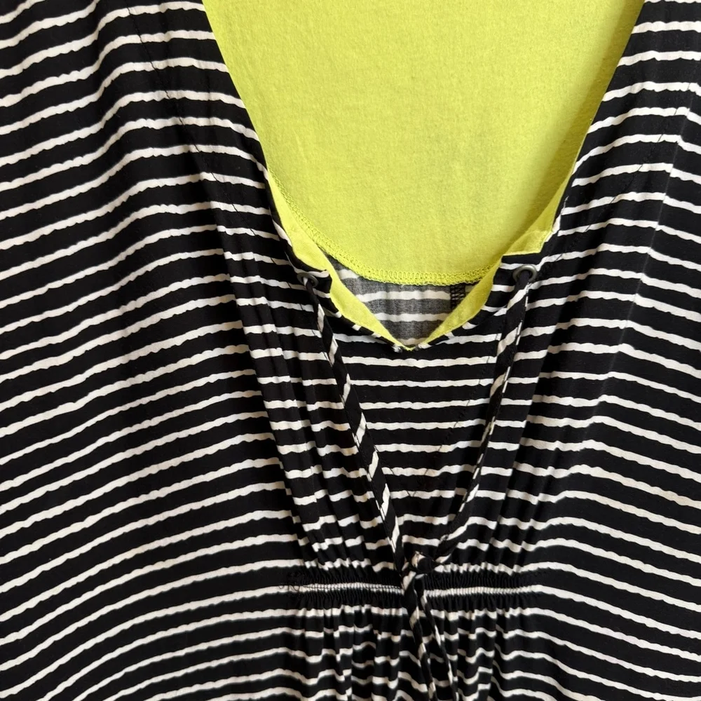 Women's Unbranded Dress Size 3X Black and White Striped - Picture 6 of 10